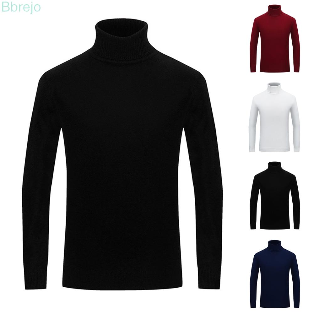 Mens Pullover Sweater Pullover Soft Slim Fit High Neck Jumper Winter T-Shirt Mens Long Sleeve Tops Turtle Neck | BigBuy360 - bigbuy360.vn
