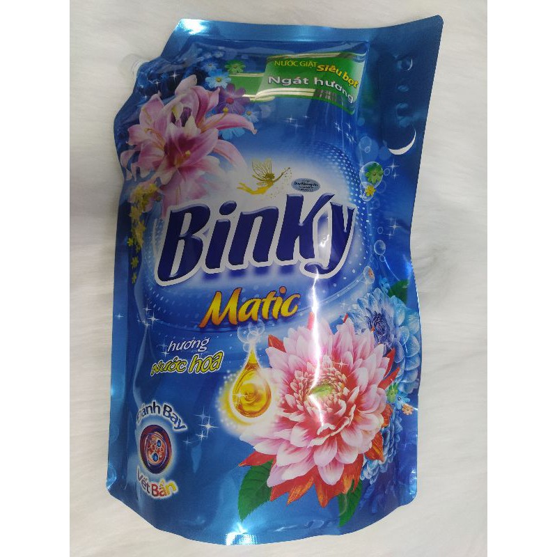 Nước giặt Binky hương nước hoa túi 2,4Kg (2,3 lít)