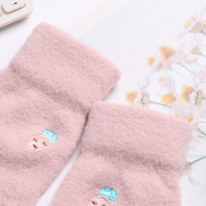 Găng Tay Len Giữ Ấm Hình Trái Cây Dễ Thương Cho Người Lớn