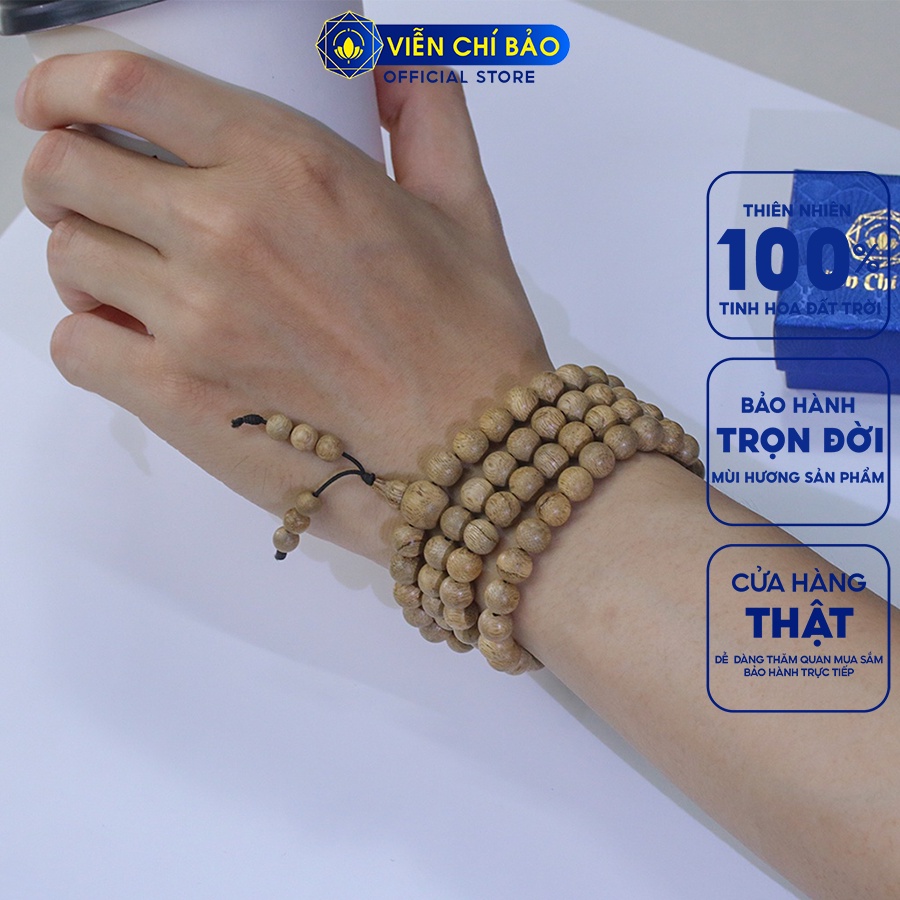 Vòng tay Trầm hương nam nữ unisex dạng chuỗi thời trang phụ kiện trang sức Viễn Chí Bảo H00019