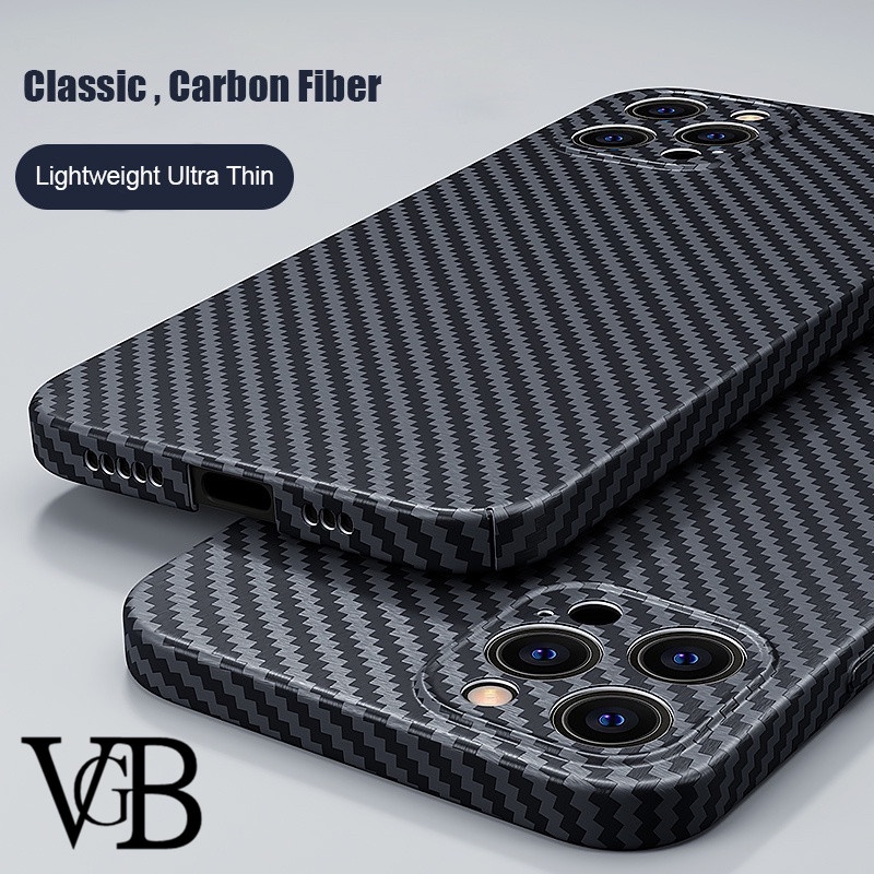 Mờ / Matte Ốp Điện Thoại Sợi carbon Siêu Mỏng Chống Vỡ Cho iphone 14 pro max 14 plus 13 pro max 12 pro 11 xs max xr x / xs 7 8 plus