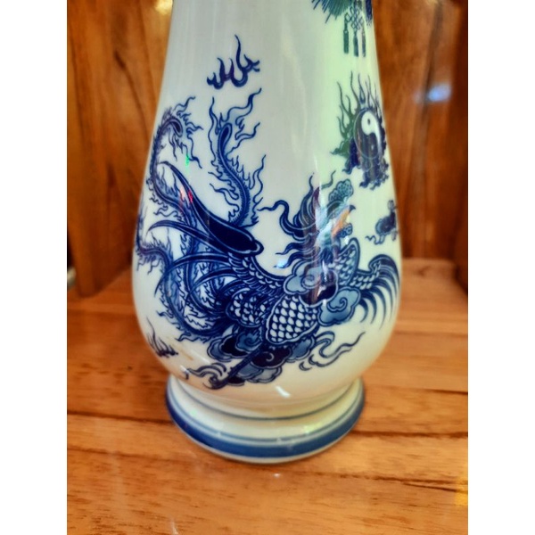 Bình hoa bát tràng họa tiết rồng loại đẹp