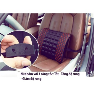 Đệm tựa lưng Massage xe ô tô