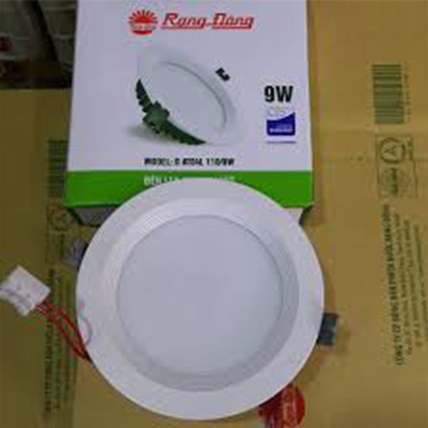 Đèn Led âm trần, đèn dowlight Rạng Đông D AT04L 110/9W ánh sáng vàng, trắng bảo hành 2 năm