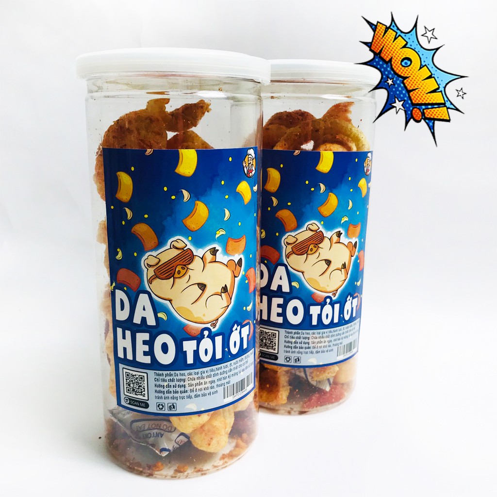 [Mã 267FMCGSALE giảm 8% đơn 500K] Da heo cháy tỏi - da heo chiên giòn tỏi ớt hũ pet 160g đồ ăn vặt Hà My | BigBuy360 - bigbuy360.vn