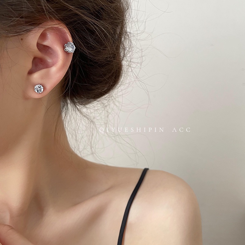 Khuyên Tai Nam Châm Hút Không Cần Bấm Lỗ Tai Phong Cách punk Đường Phố