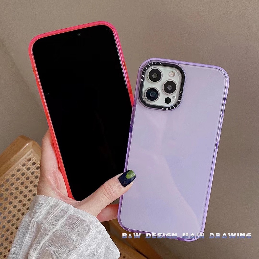 Ốp Điện Thoại Mềm Trong Suốt Màu Dạ Quang Chống Sốc Cho iPhone 13 12 11 Pro MAX IX XS MAX XR 6 6s 7 8 Plus