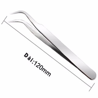 [Chất liệu thép không gỉ ] Nhíp gắp mi, nối mi, gắp đá đầu cong siêu tiện lợi