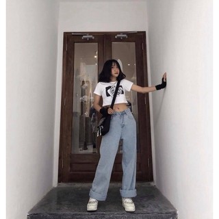 Quần jean ống rộng