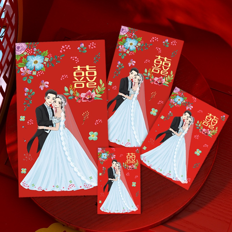 LÌ XÌ BƯNG QUẢ COUPLE SIZE LỚN (6 cái)