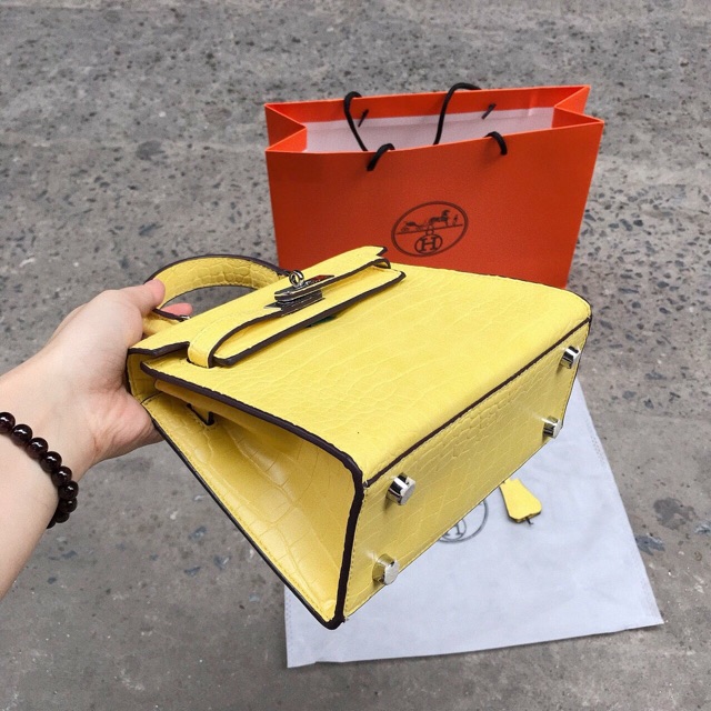 Túi HM da rắn size 20 ảnh thật