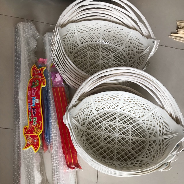 Combo 10 bộ giỏ gói quà tết