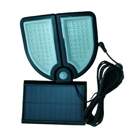 Đèn Năng Lượng Mặt Trời Cảm Biến Chuyển Động, Tấm Pin Liền- Tự Động Sáng Tối, Có Điều Khiển