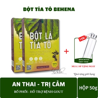 Bột tía tô Behena nguyên chất 100%, hỗ trợ kháng viêm, cảm cúm, ngăn ngừa bệnh Gout (Hộp 50gram)