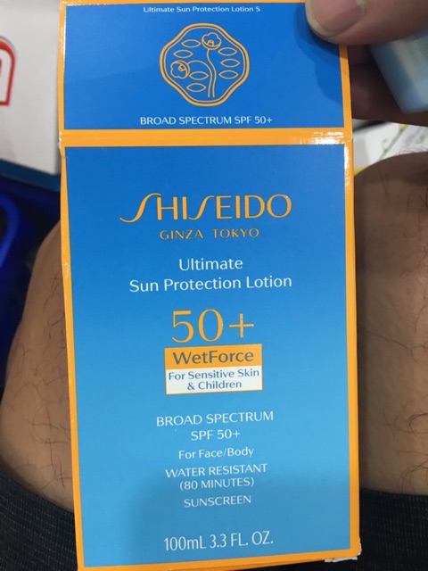 Kem chống nắng Shiseido Ultimate Sun Protection SPF 50+ Lotion 100ml Nhật Bản