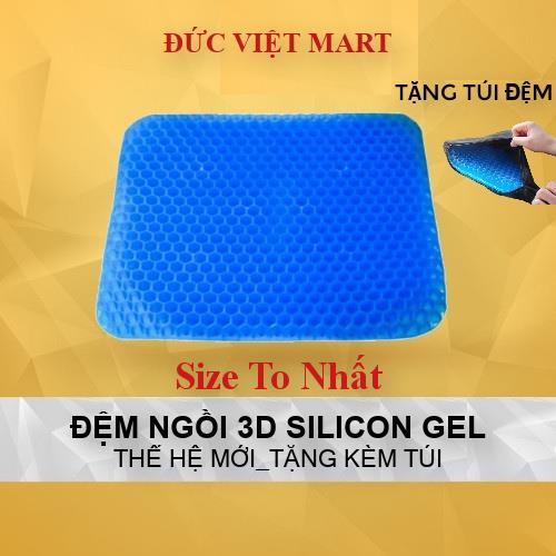 Đệm lót ô tô đàn hồi, tấm lót ghế silicon tổ ong cho văn phòng bàn làm việc chơi game thoáng khí êm mông chống đau lưng