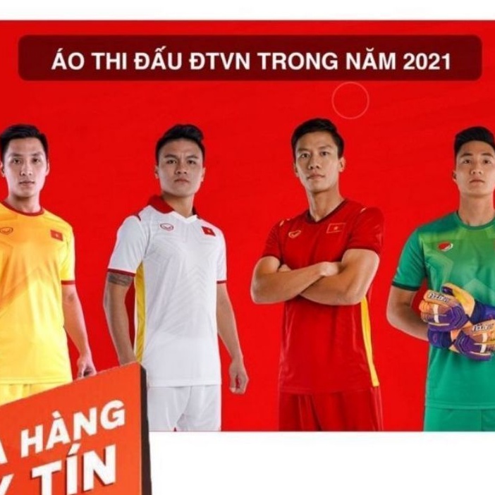 Quần áo bóng đá, áo đá banh đội tuyển Việt Nam 2021-2022 chất thun lạnh cao cấp (ảnh chụp tại shop)