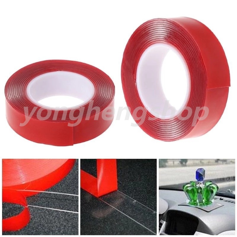 Băng keo hai mặt trong suốt siêu chắc dài 2m