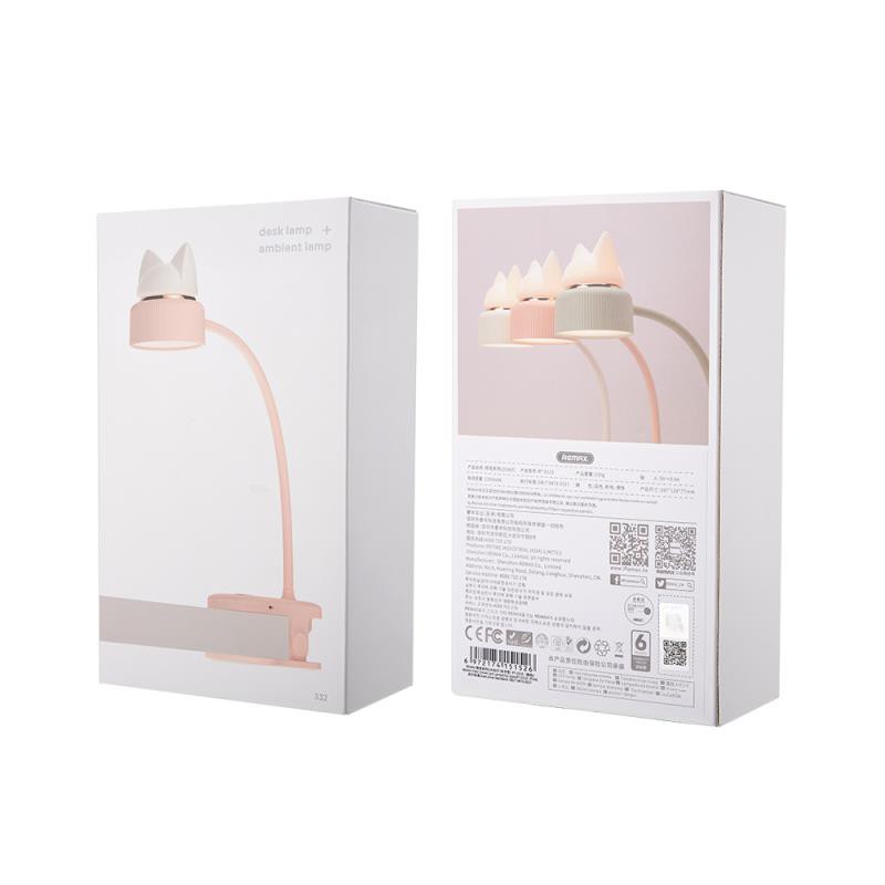 Đèn Để Bàn Có Điều Chỉnh 3 Mức Độ Sáng Remax RT-E525 - Xoay 360 Độ Tiện Lợi - Có Chế Độ Đèn Ngủ - Ánh Sáng Êm Dịu