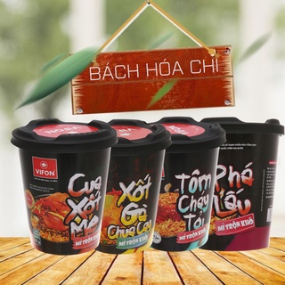 Thùng 24 ly Mì Trộn Khô vifon Tôm Cháy Tỏi / phá lấu / sốt gà chua cay / cua xốt me Ly 75G