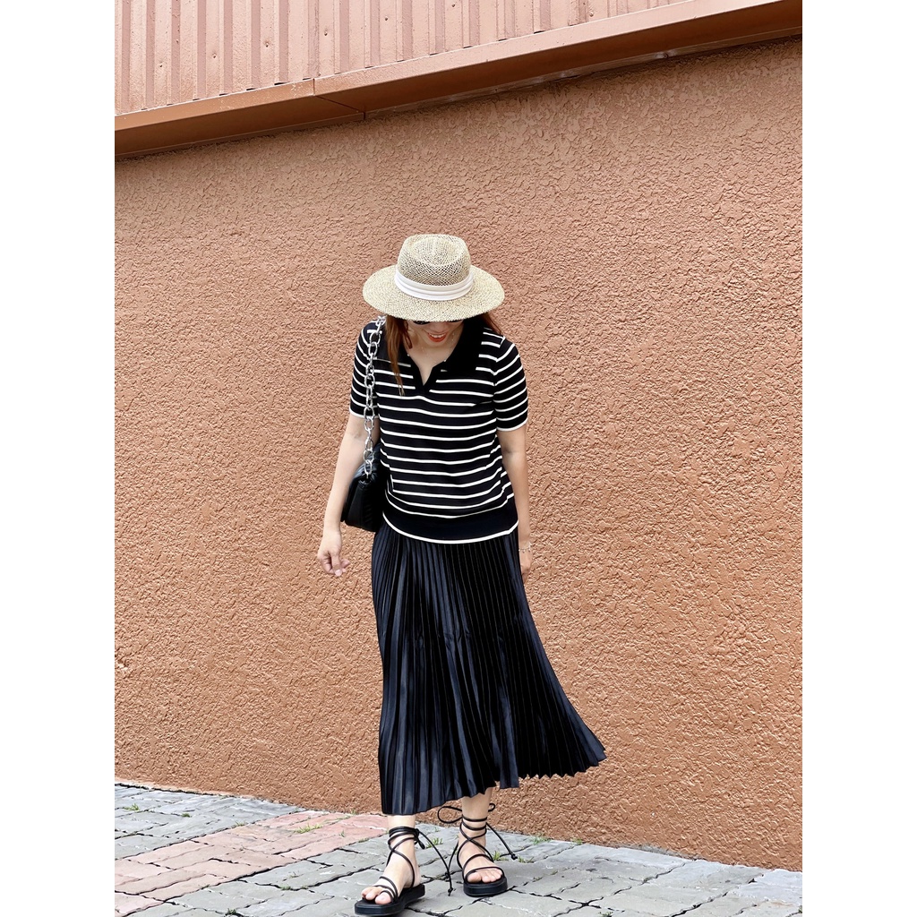 (HÀNG SẴN - HÌNH THẬT) Chân váy xếp ly satin ánh kim - Chân váy xếp ly dáng chữ A cao cấp NHIỀU MÀU LỰA CHỌN