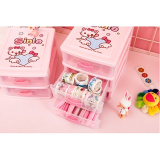 ( SẴN TỦ NGÔI SAO 3 NGĂN ) Tủ đựng đồ trang điểm mini - US106