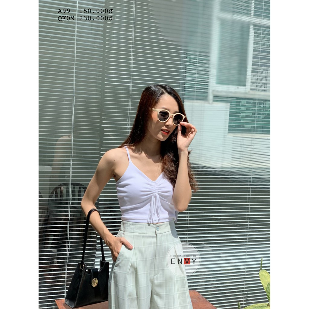 Quần Caro Ống Rộng ENVY - QK09