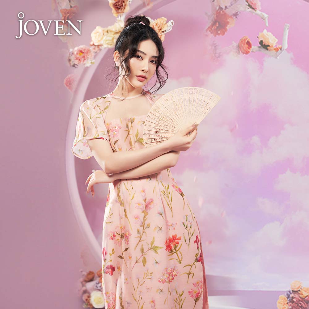 JOVEN - AD22 Áo Dài Đào Viên Joven (Không kèm quần)