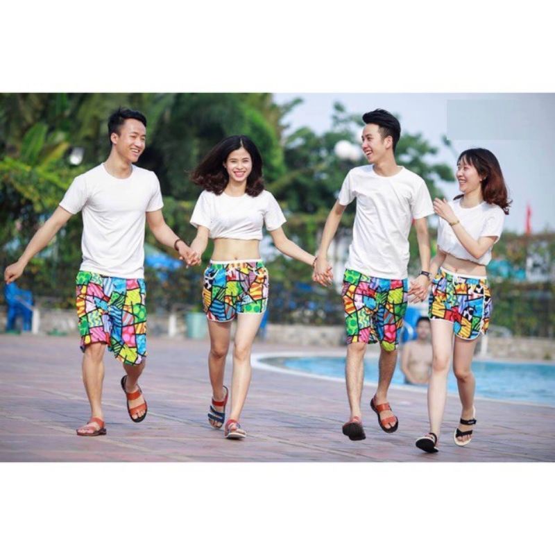 Quần Đôi Đi Biển, Đồ Đôi Đi Biển Nam Nữ, Cặp Quần Họa Tiết (Kèm Ảnh Thật) | BigBuy360 - bigbuy360.vn