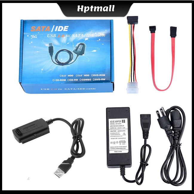 USB 2.0 to SATA/PATA/IDE Adapter Converter Cable for Hard Drive Disk