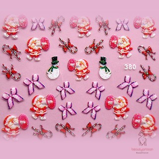 Sticker Dán Móng Họa Tiết Giáng Sinh