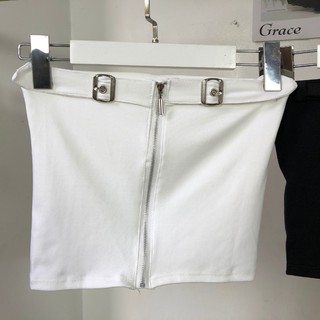 Áo ống croptop dây kéo