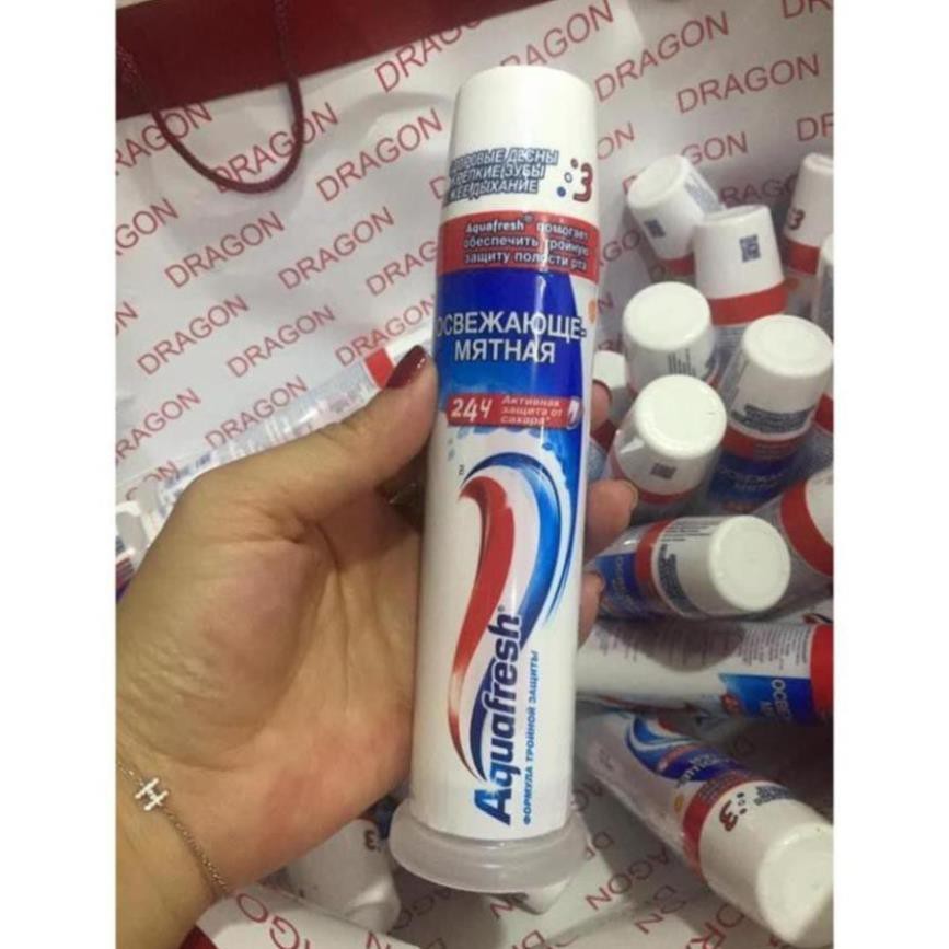 Kem đánh răng dạng ống Aquafresh 100ml, Kem đánh răng chính hãng an toàn