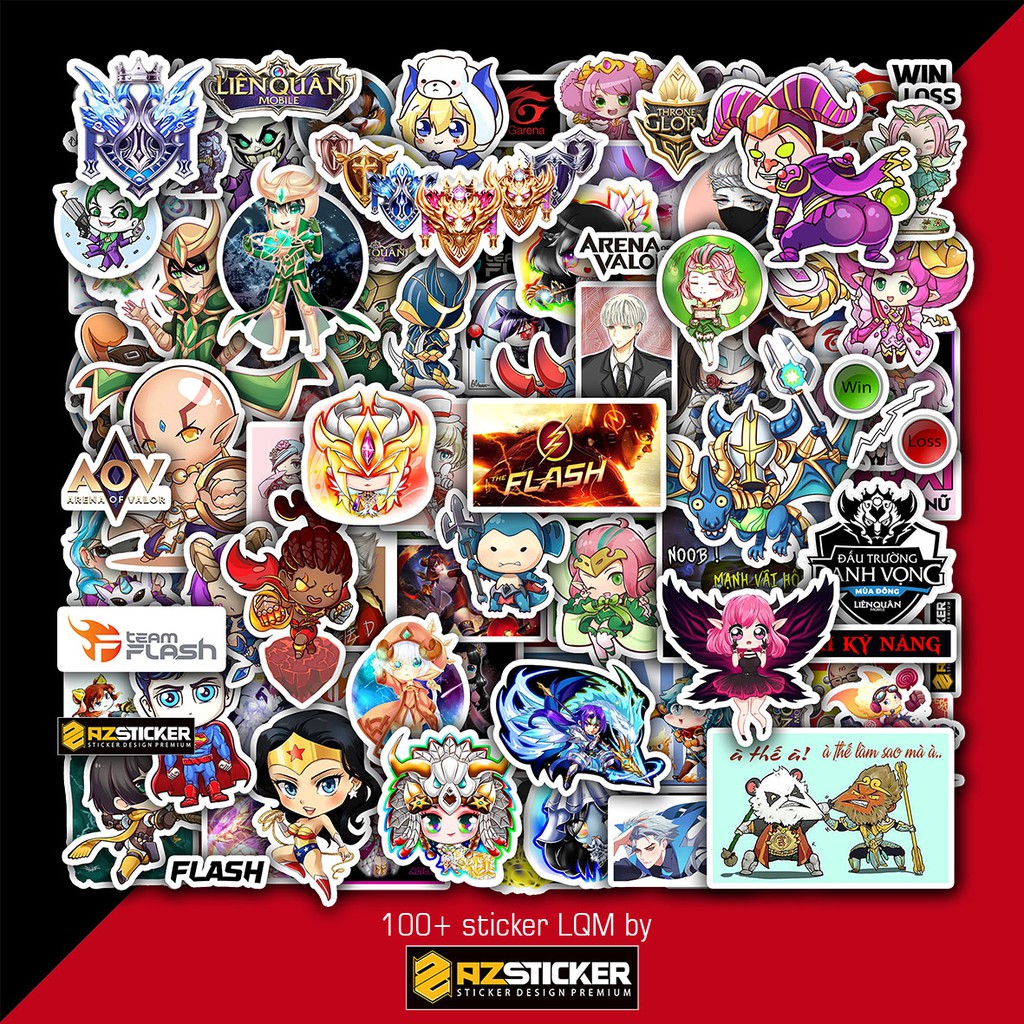 Sticker Game : Pubg, Fifa, CSGO, Liên Minh, Liên Quân, Free Fire, Among Us | Sticker PVC Chống Bay Màu, Chống Thấm Nước