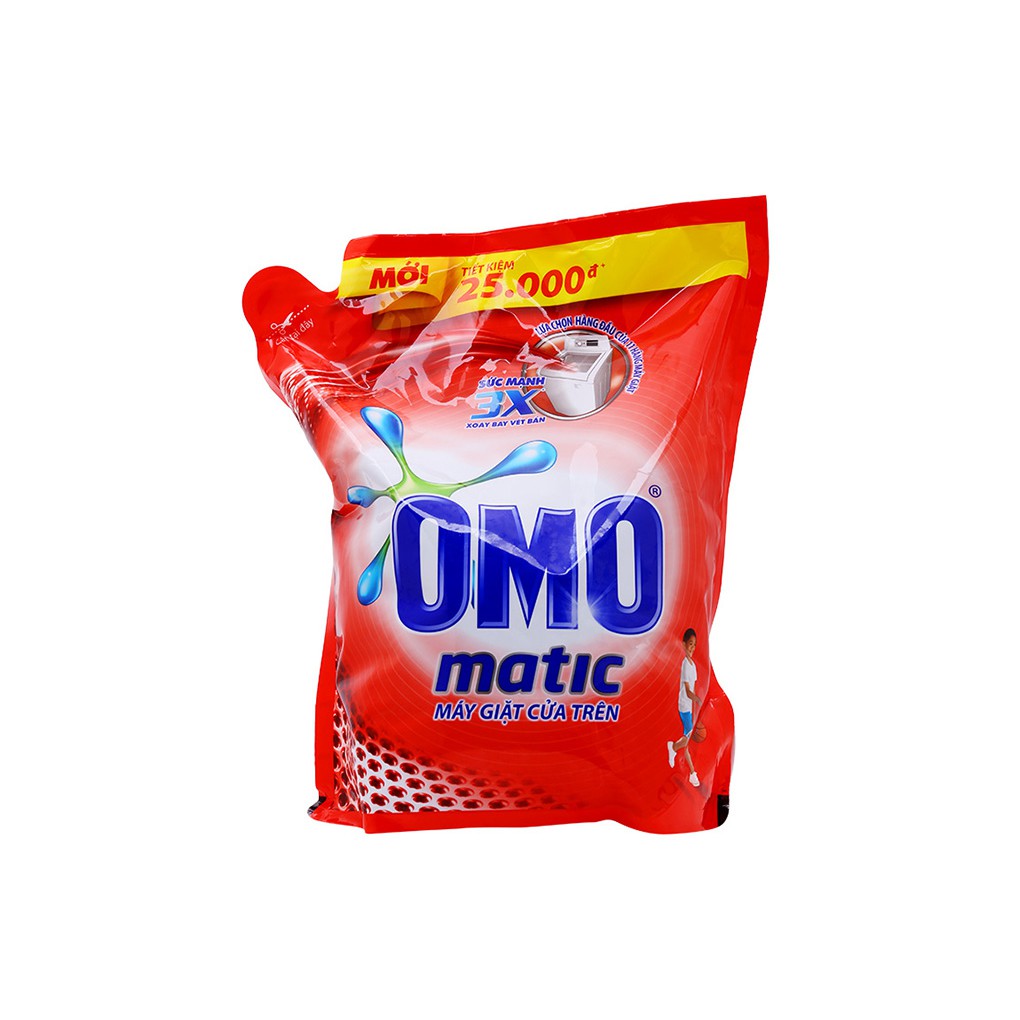 Nước giặt Omo Matic Cửa trên túi 2kg