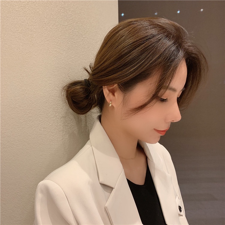 Bông Tai Hình Tròn Cỡ Nhỏ Phong Cách Hàn Quốc Thời Trang Cho Nữ