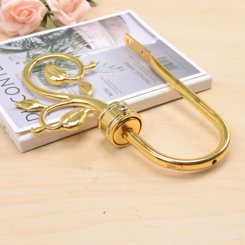 Set 2 Khung Giữ Rèm Cửa Bằng Kim Loại Phong Cách Retro Độc Đáo Trang Trí Nhà Cửa