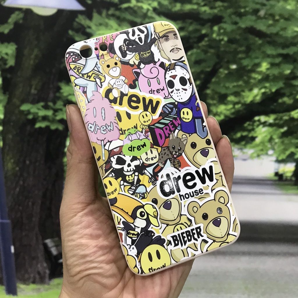 Trùm sỉ ôp lưng iphone Drew 7 chất dẻo  vuông cạnh bảo vệ camera xưởng ốp akira