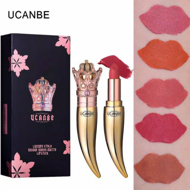 (hàng Mới Về) Son Lì Ucanbe Chất Son Mịn Như Nhung Thiết Kế Vỏ Son Phong Cách Nữ Hoàng | BigBuy360 - bigbuy360.vn