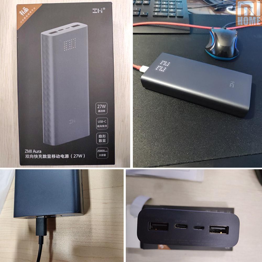 ⭐ Pin sạc dự phòng Xiaomi 20000mAh ZMI Aura QB822 27W