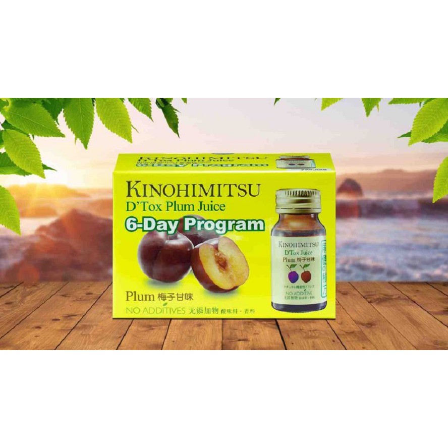 Nước Uống Kinohimitsu Giải Độc Cơ Thể J'Pan D' Tox Plum Juice 30ml x 6 | BigBuy360 - bigbuy360.vn