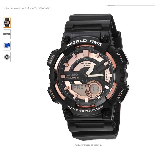 Đồng hồ Casio AEQ-110W-1A3V