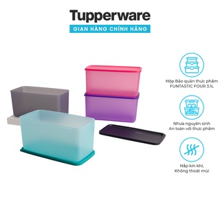 Hộp lẻ bảo quản thực phẩm Funtastic TUPPERWARE chữ nhật dung tích lớn tiện dụng đa năng (1 hộp)