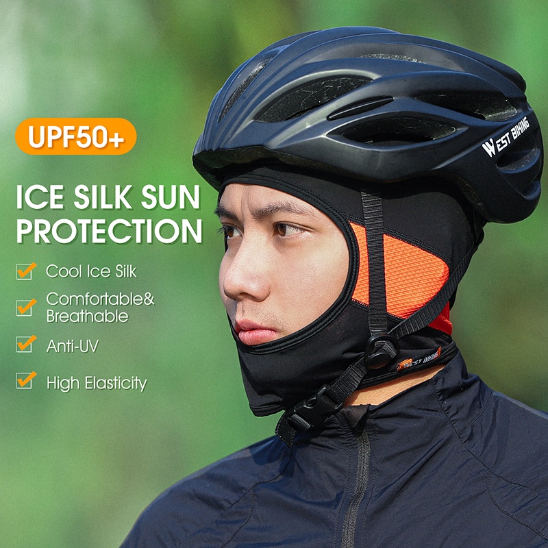 Mũ trùm đầu WEST BIKING chất liệu lụa lạnh chống nắng chống tia UV thoáng khí thời trang dành cho cả nam và nữ