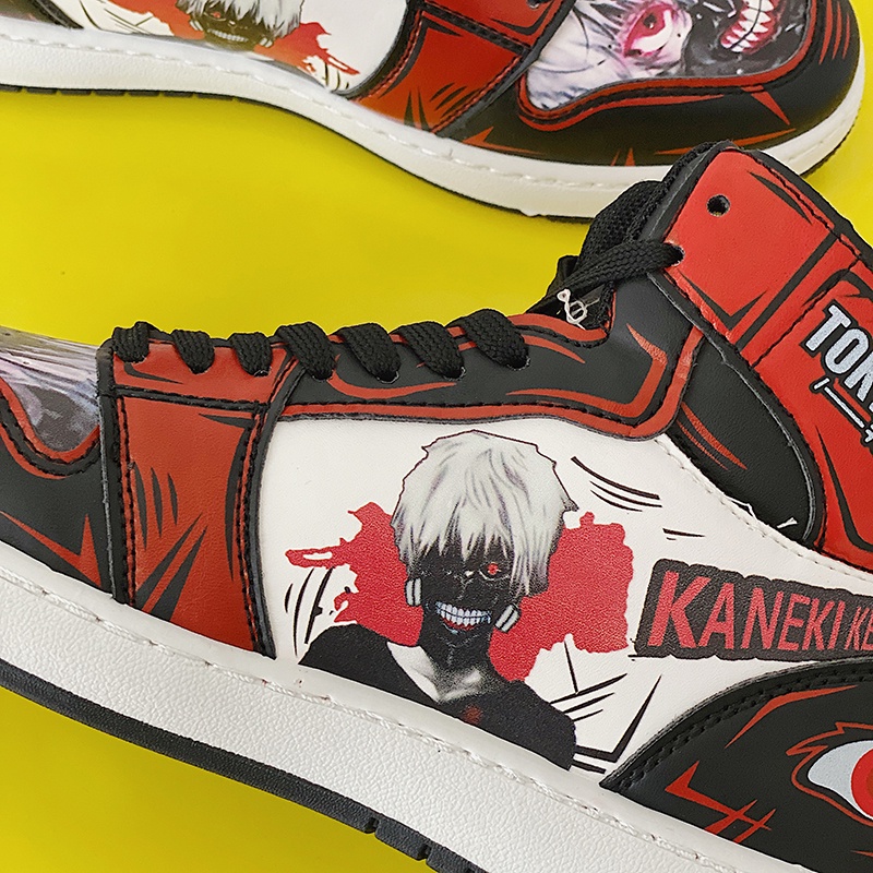 Dropshipping Giày Thể Thao Cổ Cao In Hình Anime Tokyo Ghoul Cho Nam Nữ