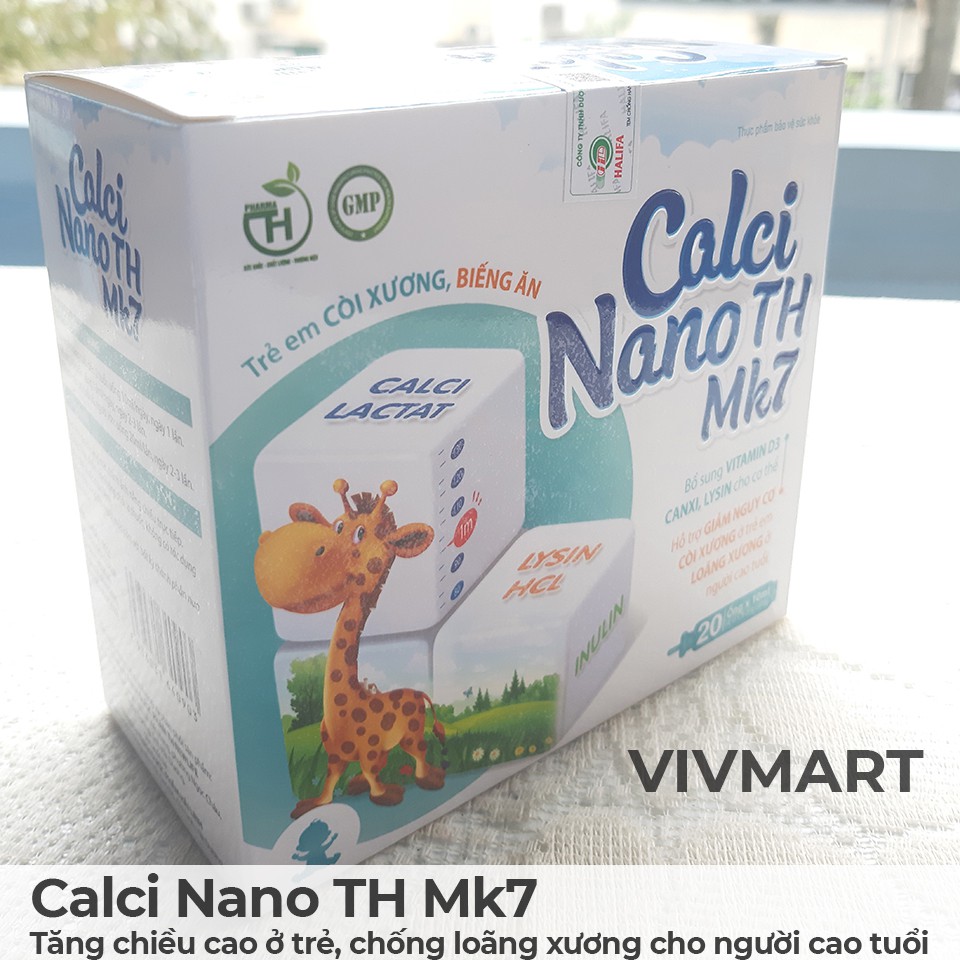 [GIÁ SỈ] CALCI NANO TH MK7- tăng chiều cao, Giảm còi xương ở trẻ, Giảm loãng xương người cao tuổi