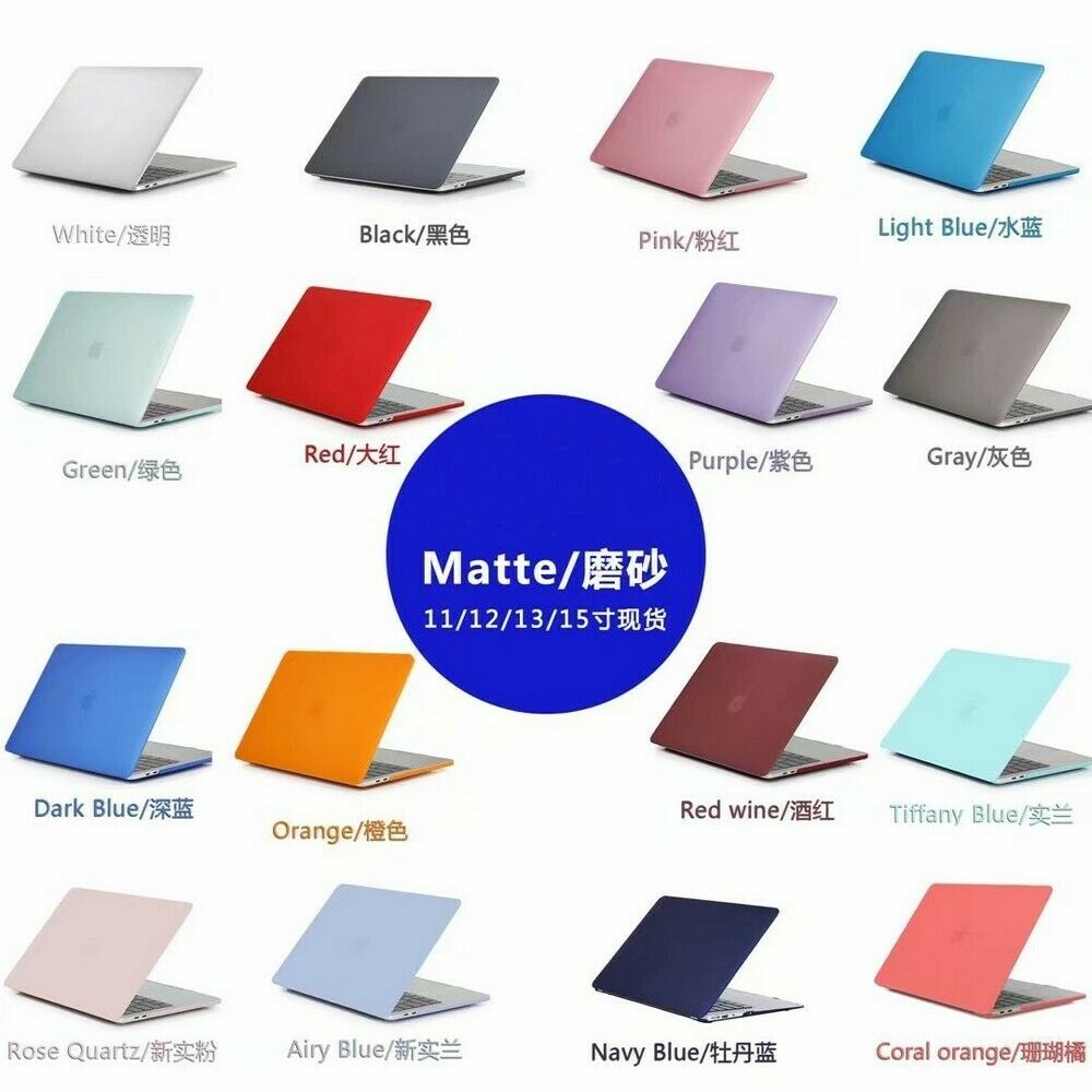 Ốp Lưng Nhám Cho Apple Macbook Air 13 inch A2337 M1 Chip A1466 A1369 A1932 A2179 Pro 13-inch A1278 A1502 A1425 Screen Guard Protector Silicone Keyboard Cover Sleek Form Protection Case Hard Plastic Shell Computer Accessories