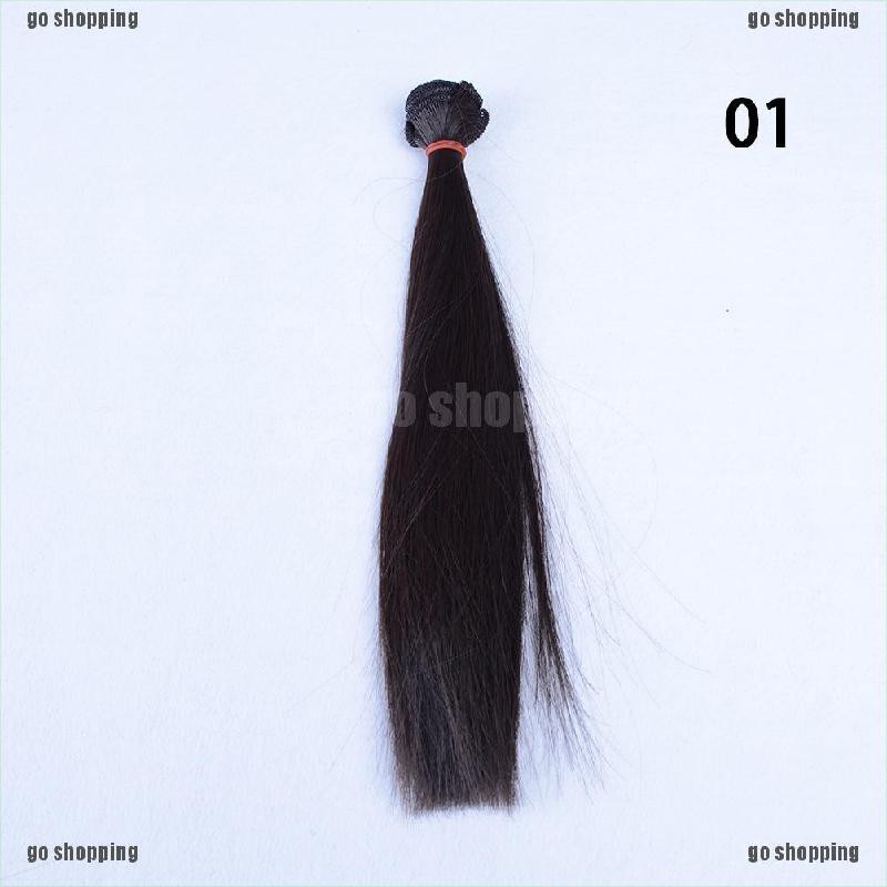 {go shopping}25cm*100cm High-temperature Wire DIY Straight Hair Wig for 1/3 1/4 1/6 BJD Doll