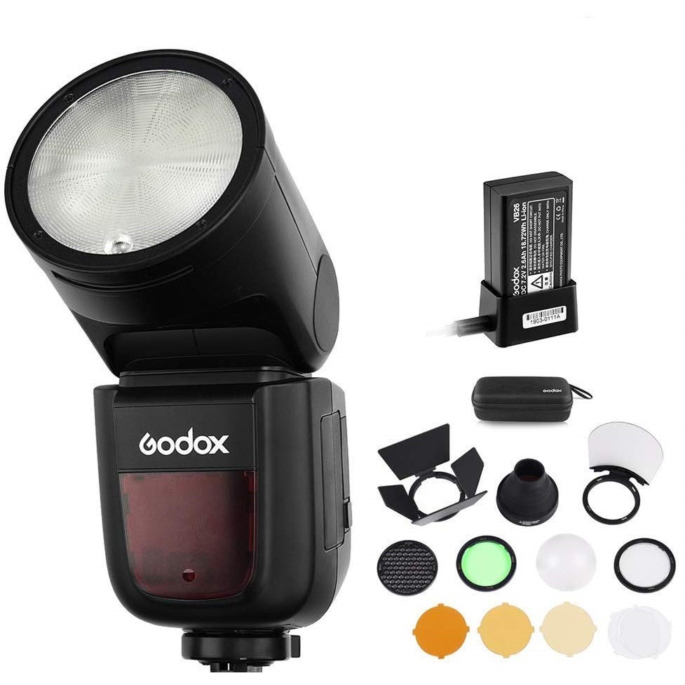 Flash Godox V1S for Sony kèm Tản Sáng Godox AK-R1