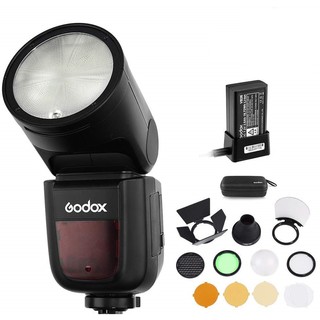 Flash godox v1s for sony kèm tản sáng godox ak-r1